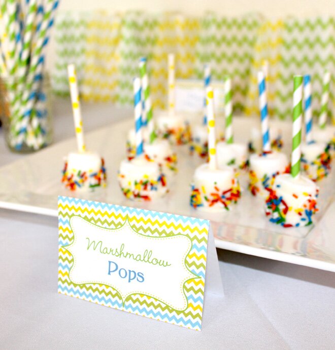 Dessert Table, Marshmallows Pops | The Pretty Party Shoppe