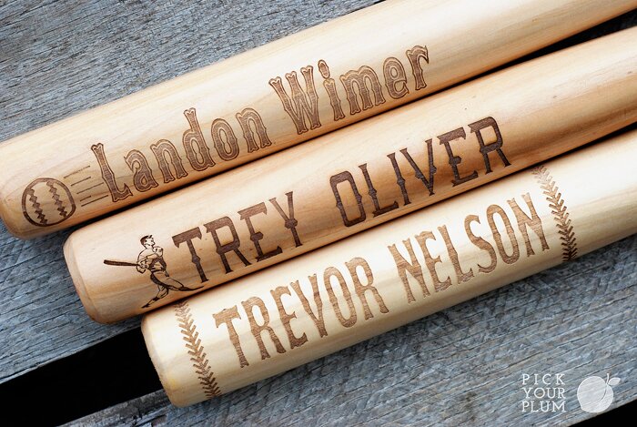 Engraved Baseball Bat Gift