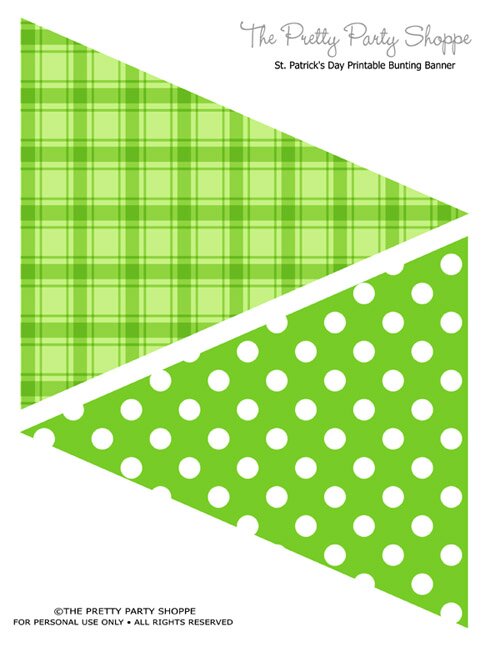 Free St. Patty's Day Bunting Banner